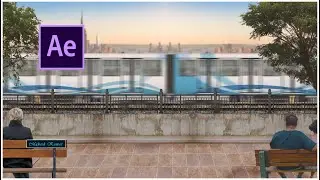 # Train animation from images- in After effects#