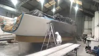 First 50 Beneteau Bam Bam Respray at Fox's Marina Video