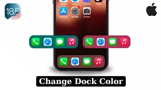 iOS 18.5 : How To Change The Dock Color on iPhone | Make Your iPhone Dock Colorful
