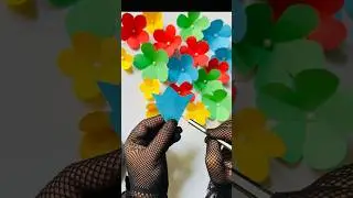 Beautiful & Easy Paper Flowers #shorts #short #diy #ytshorts #viral #youtubeshorts #craft #artideas