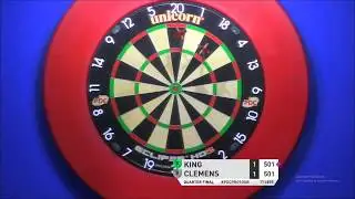 Mervyn King does a Keith Deller 138 Finish! - PDC Players Championship 10 2019