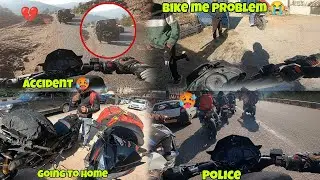 Raste Mai Accident Ho Gya 🥵 | Police Walo Ne Rok Liya 👮🏻 | Finally Ghar Ja Rahe Hai...