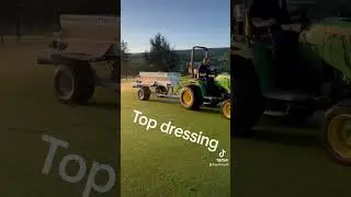 Top dressing the greens #golfer #golfclub #follow #golfcourse #golf