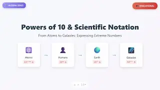 Powers of 10 & Scientific Notation: Expressing Extreme Numbers Simply!