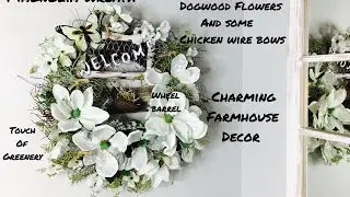 Farmhouse Style Magnolia Wreath/Farmhouse Style Spring Easter Decor DIY
