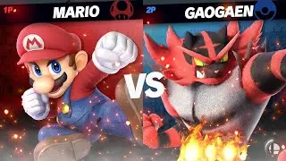 Super Smash Bros Ultimate Mario vs Incineroar