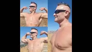 Flex Friday #fitness #pecbounce #pecdance #pecpop #shirtless #hiking #pecs #flexing