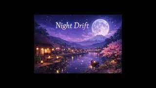(1-Hour Seamless Loop)🌙Night Drift 🌌 Soothing Piano Music | Atmospheric Nighttime Background Music