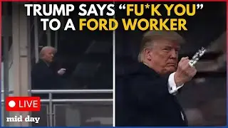 LIVE: Trump FLIPS OFF Ford Worker After Being Called 