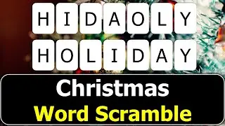 🎄✨ Christmas Word Scramble Fun! ✨🎄