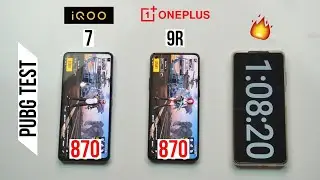 iQOO 7 vs Oneplus 9R Pubg Test, Heating and Battery Test | Shocking Results 😱