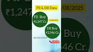 #fii #dii data analysis today #shortvideo