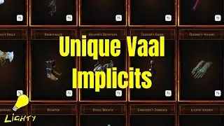 Identifying Uniques for Targeted Vaal Implicits  ▬ SSF Filtering & Reasoning  | Path of Exile