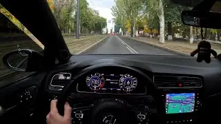 POV City Drive: VW GOLF 7.5 R | REMUS EXHAUST | 4K RAW SOUND
