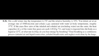 В холодный зимний день температура составляет 10&deg;C, а относительная влажность воздуха составляет ...