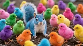 Catch Color Chicken, Cute Chicken, Duck, Rainbow Chicken, Rabbit, Cute Animals