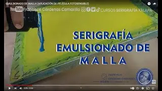 EMULSIONADO  DE MALLA (APLICACI&Oacute;N DE PEL&Iacute;CULA FOTOSENSIBLE)