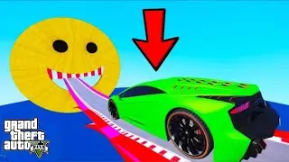 SHINCHAN AND FRANKLIN TRIED THE CRAZY ZIGZAG LONGEST MEGA RAMP PARKOUR CHALLENGE GTA 5 GAMING 