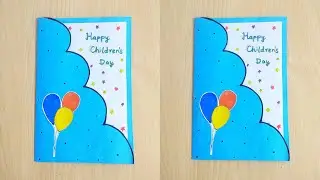 Children's Day card making idea|Childrens day greeting Card making|Card making for Children's day