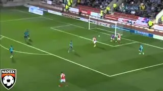 Luciano Becchio freak goal | Rotherham Utd 2-0 Blackburn Rovers | Football League Championship