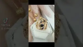 Piękny złoty ażurowy pierścionek ozdobiony cyrkoniami😍 Więcej modeli  na www.24karaty.pl 😊🛍