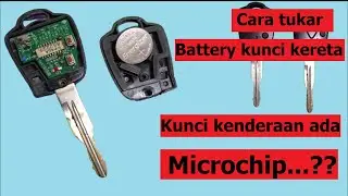 Cara tukar bateri remote kereta // How to replace car remote battery