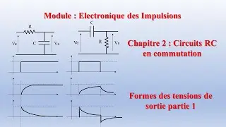 ُElectronique des impulsions, circuit RC en commutation, rappels de cours, partie 1.