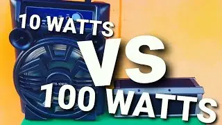 100 WATTS BLITZWOLF bw wa3 VS 10 WATTS KTS 1090D. LOUDNESS COMPARISON. cheap budget portable