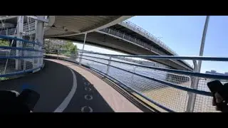 Rennrad Donauinsel - Test Gopro Lens Mod Anamorph