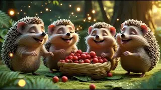 🦔🎶 The Hedgehog Song for Kids | Cute Forest Animal Nursery Rhyme 🌲✨