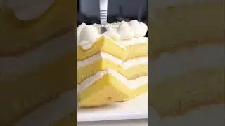 LEMON CHEESE CREAM CAKE #cake #shortsfeed #trending #viralvideo #viralshorts #shorts  #cheesecake