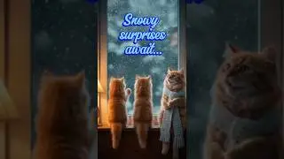 First Snow Day Adventure Mama Cat & Kittens&rsquo; Cozy Winter Fun