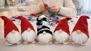 Rattan Garden Gnome Making | Handmade Natural Home Decor | Boho & Rustic Decoration