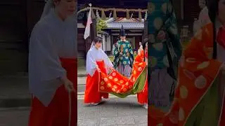 Japan Sacred Costumes for ceremonial #shorts #shortsfeed #kyoto #japan #tradition