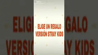 Elige un regalo 🎁 Versi&oacute;n STRAY KIDS ❤️