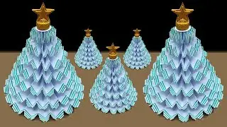 Christmas Tree Ideas 🎄 Paper Christmas Tree Making 🎄 Christmas Decoration Ideas 🎄