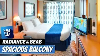 Radiance of the Seas | Spacious Balcony Stateroom Tour & Review 4K | Royal Caribbean Cruise Line