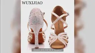 WUXIJIAO Jazz shoes Latin dance shoes female Latin Salsa girl casual s Discount 50%