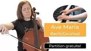 Ave Maria Gounod (version facile violoncelle et piano) PARTITION GRATUITE