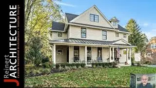 Transitional New Home - Presentation of Exterior Design & Layout