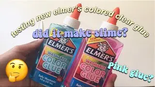 testing elmer&rsquo;s color clear glue...| sol&eacute; slimez