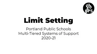 Limit Setting: PPS At-Home Strategies for Distance Learning