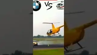 BMW VS HELICOPTER RACE #BMW #RACE #HELICOPTER #Dubai #luxury #viral #shorts