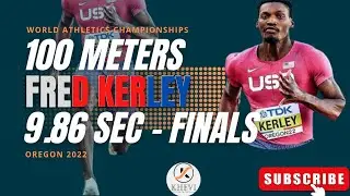 FRED KERLEY completes a sweep for USA | World Athletics Championships-Oregon | Bromell | Bracy #100M