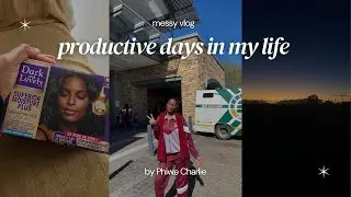 #vlog | productive days of my life | relaxed my natural hair , errands , school etc