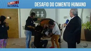 Desafio do elenco: Cimento humano