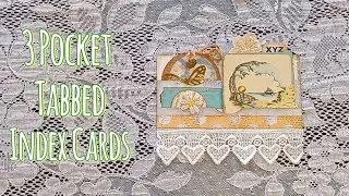 3 Pocket Tabbed Index Cards Junk Journals