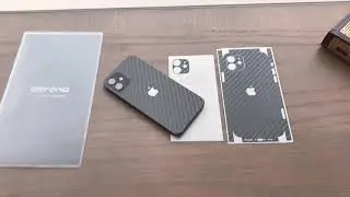 iPhone 12 dbrand Gray Carbon Fiber skin