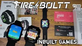 Fire Boltt Epic Smartwatch | Inbuilt Games | 1.69 ₹1300 Full Screen Display | Water Proof #fireboltt