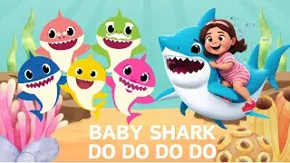 Красочный танец акулёнка для детей 🎵 | Изучаем цвета океана 🌊